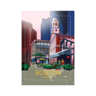 Boston bagageklistermärken