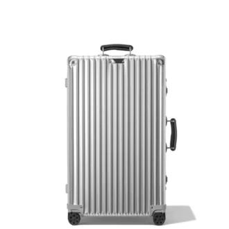Klassisk stor resväska i aluminium