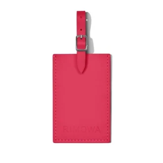 Orchid Pink Personliga bagagetaggar i läder