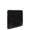 Platt laptopfodral i läder och canvas Hinkväska Platt laptopfodral i läder och canvas Hinkväska