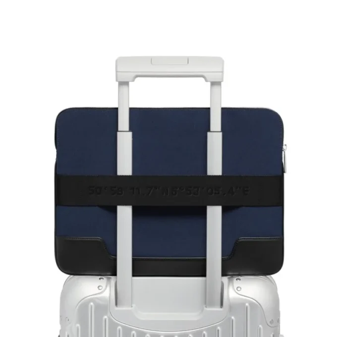 Platt väska i läder och canvas Bucket Bag Platt väska i läder och canvas Bucket Bag