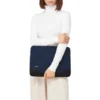 Platt väska i läder och canvas Bucket Bag Platt väska i läder och canvas Bucket Bag